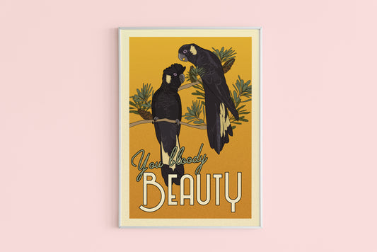 SALE - Black Cockatoos Poster