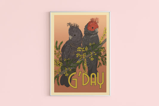 SALE - Gang Gang Cockatoos Poster