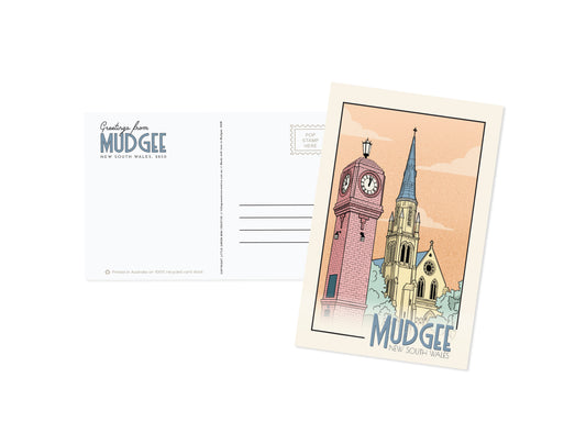 MUDGEE ICONS POSTCARD