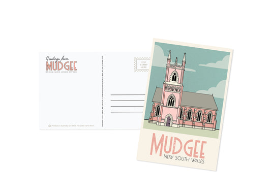 MUDGEE ST JOHNS CHURCH POSTCARD